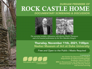 Charlie Thompson’s Rock Castle Home Documentary Film Screening and Discussion